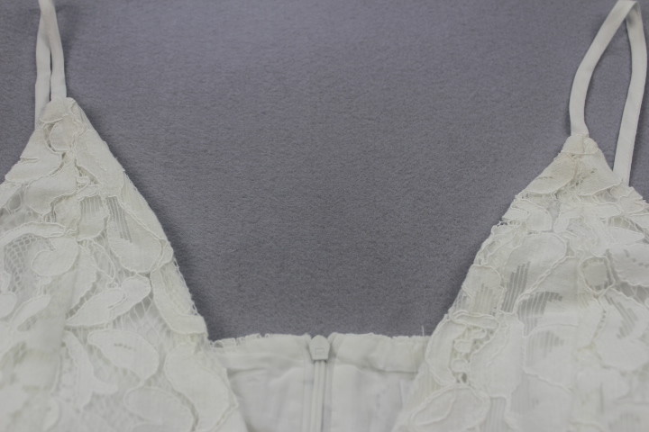 Cold Shoulder Square Neck Womens Casual Summer Dresses Sweet Lace Embroidered Style