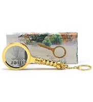 Kids Pocket Flat Handheld Illuminated Magnifiers , Hand Held Magnifying Glass 8x 10x Power