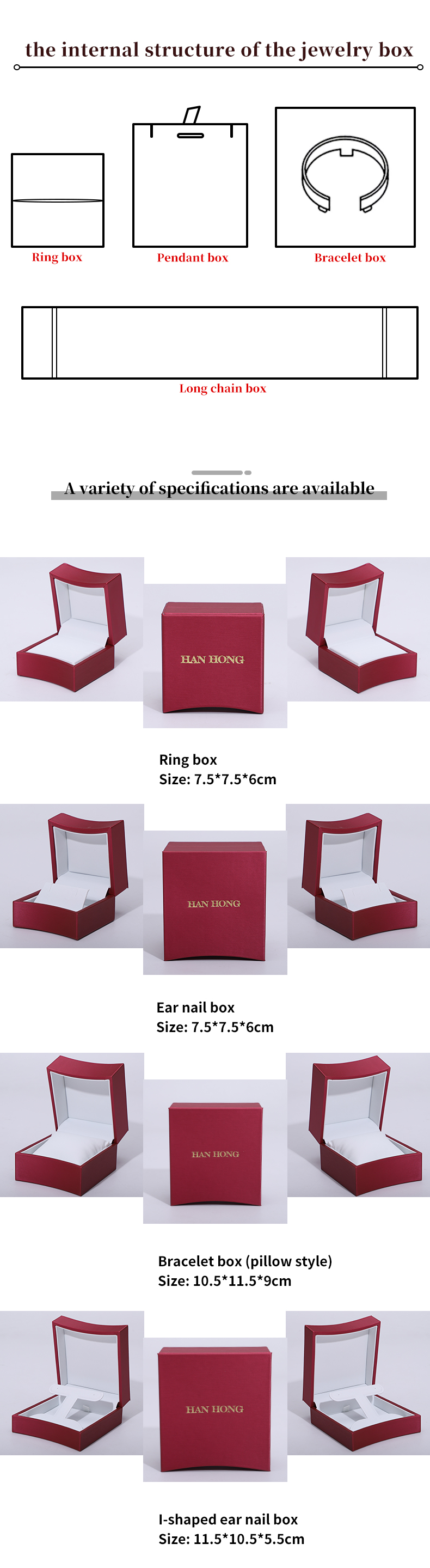 Eye-Catching Arc-Shaped PU Leather Jewelry Storage Organizer Luxury Box Package