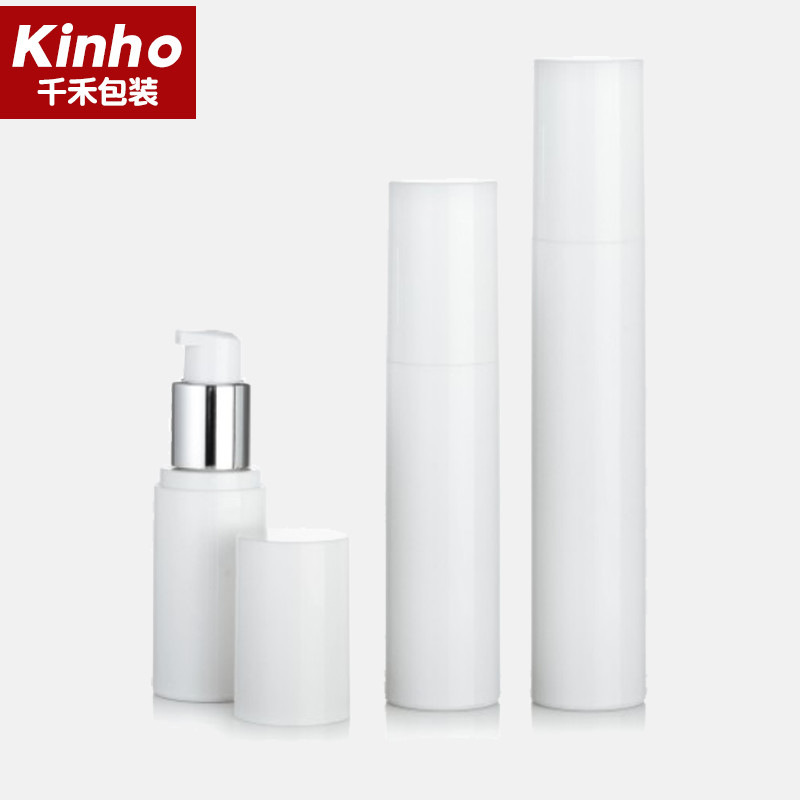 15-50ml Airless Foundation Bottle 30ml PP Full Cap Screw Skincare Cream Serum Lotion