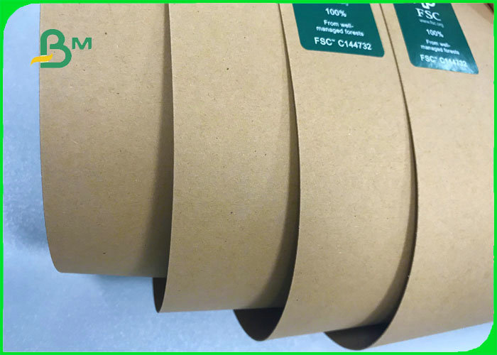 Folding Resistance 300g 350g 400g Virgin Brown Kraft Board For Packages 