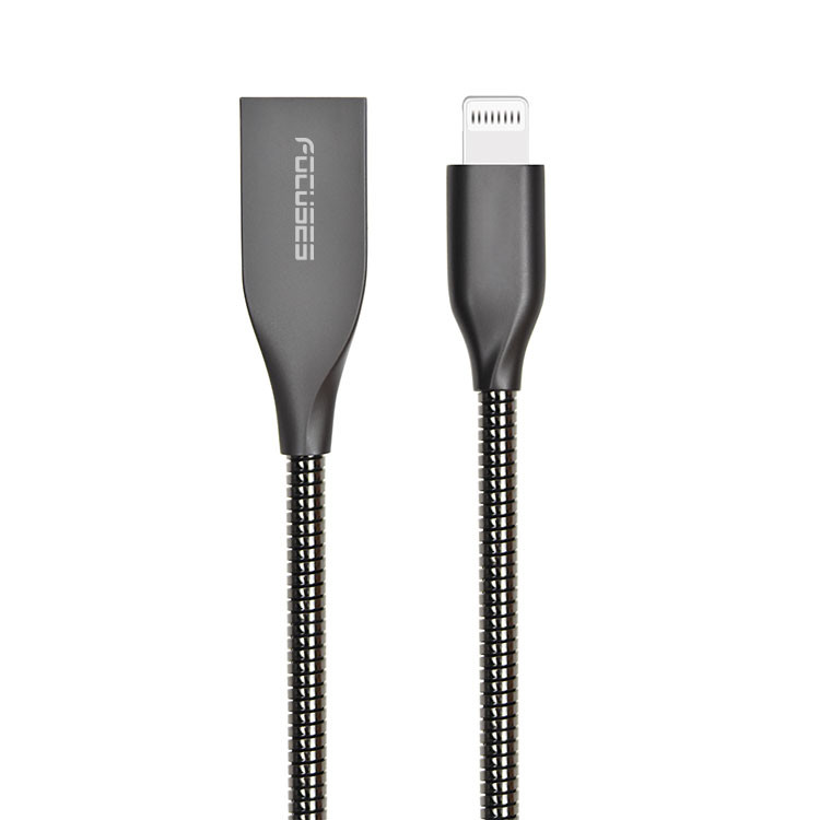 3FT 6FT 10FT MFI Lightning Cable All Metal Fast Charging Compatible Apple
