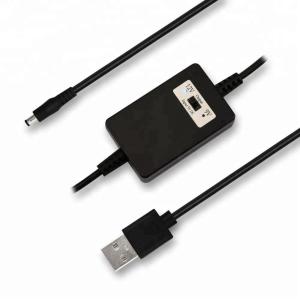 5V to 9V 12V Step Up Cable USB to DC Converter for Router Camera