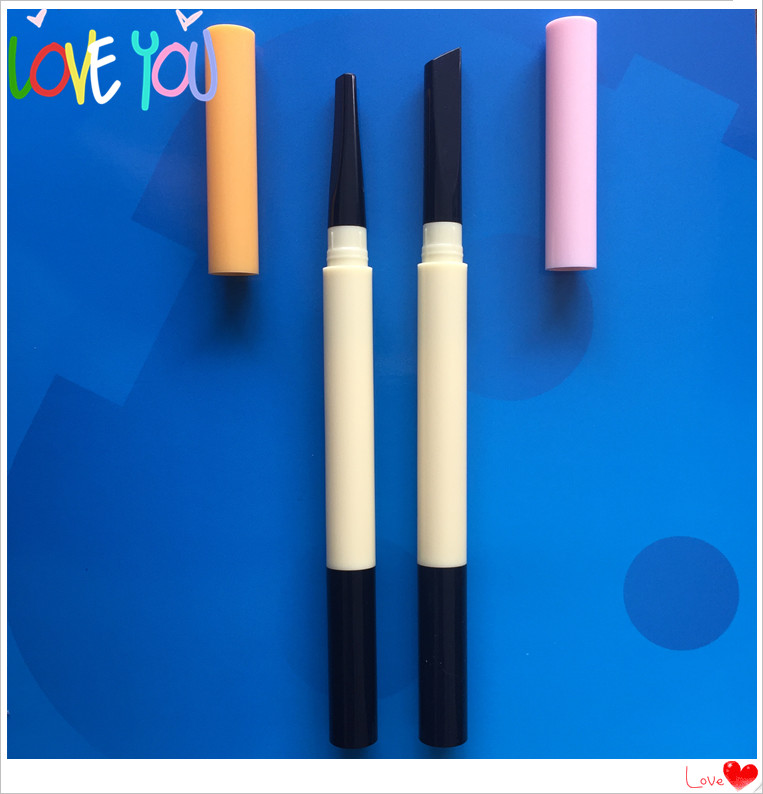 OEM professional customized ABS eyebrow pencil, waterproof long lasting cosmetic eye brow pencil