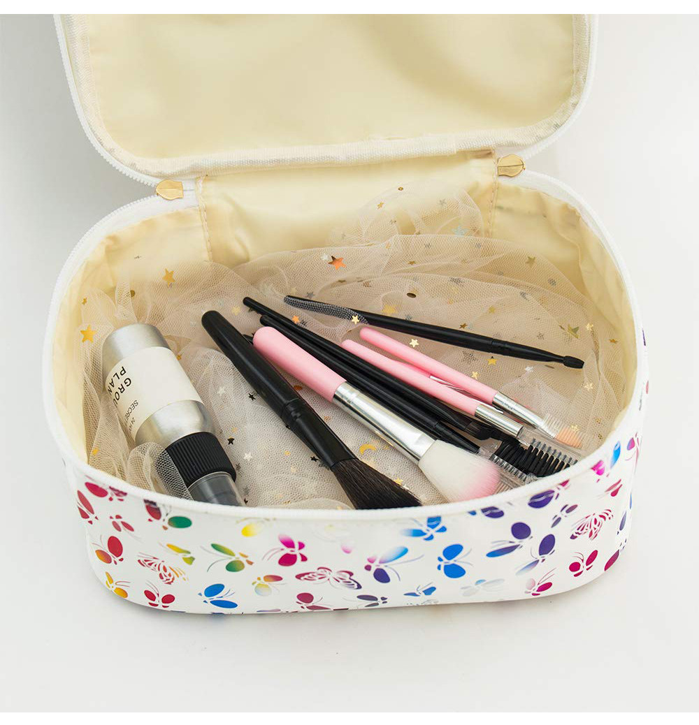 Women 3pcs Polyester Multifunction Large Toiletry Bag