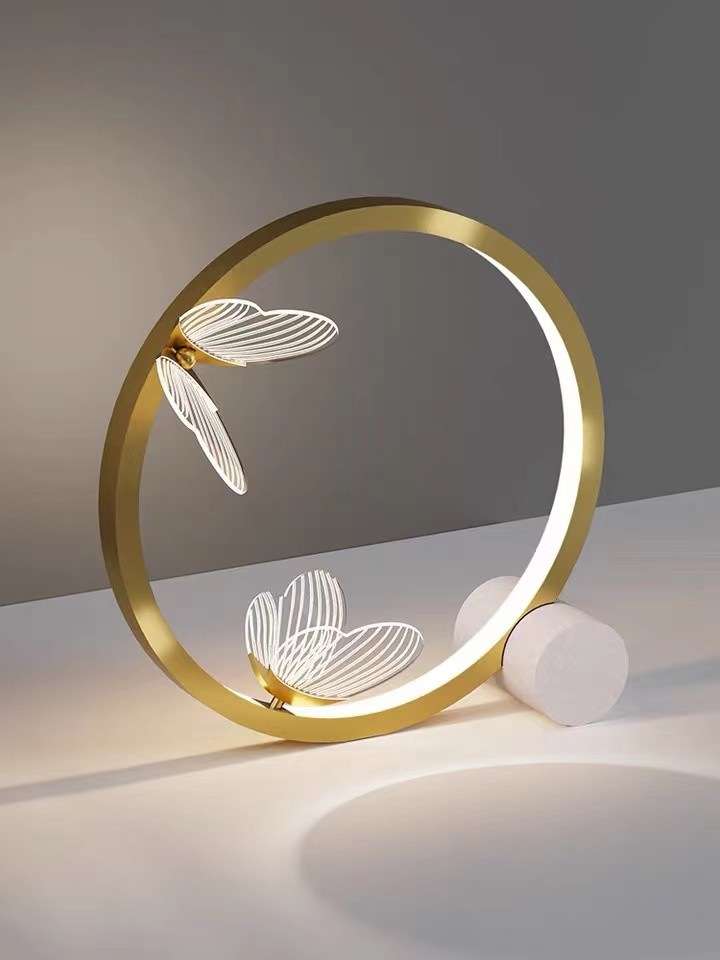 Bedside Manufacturers Table Lamp Restaurant Nordic Butterfly Gold Table Lamp
