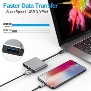 3-In-1 USB C Type C Multi-function Hub To USB-C PD HDMI USB 3.0 Adapter
