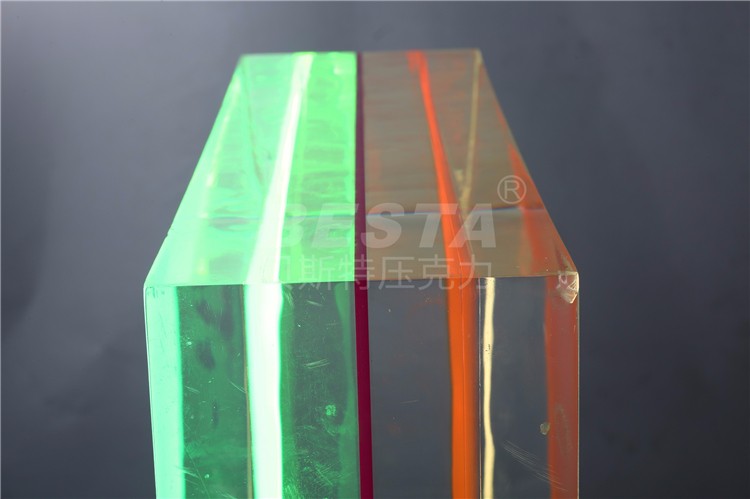 Unbreakable 2 Color Acrylic Sheet Two Layer Acrylic Sheet 2mm-60mm