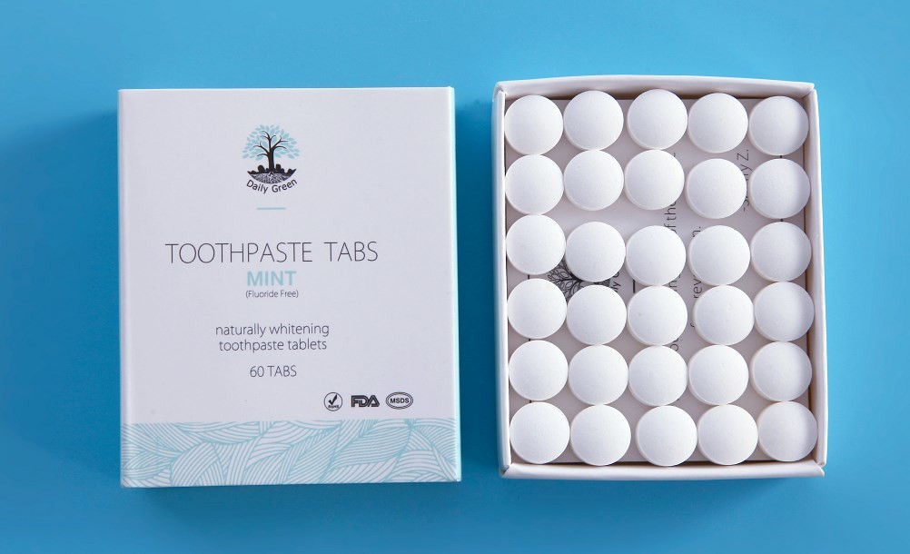 Eco-friendly Pack Adult Use Nano Hydroxyapatite Toothpaste Tablets