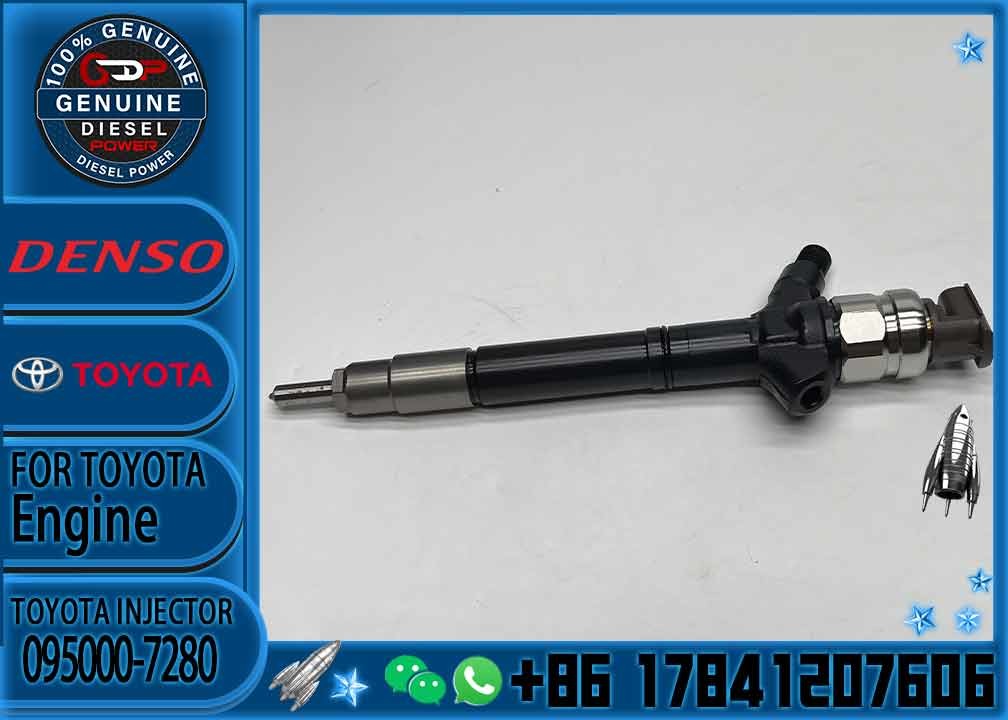Diesel injector 23670-09210 DCRI107640 Factory Supplying Top Quality Common Rail Injector 0950007280 095000-7280
