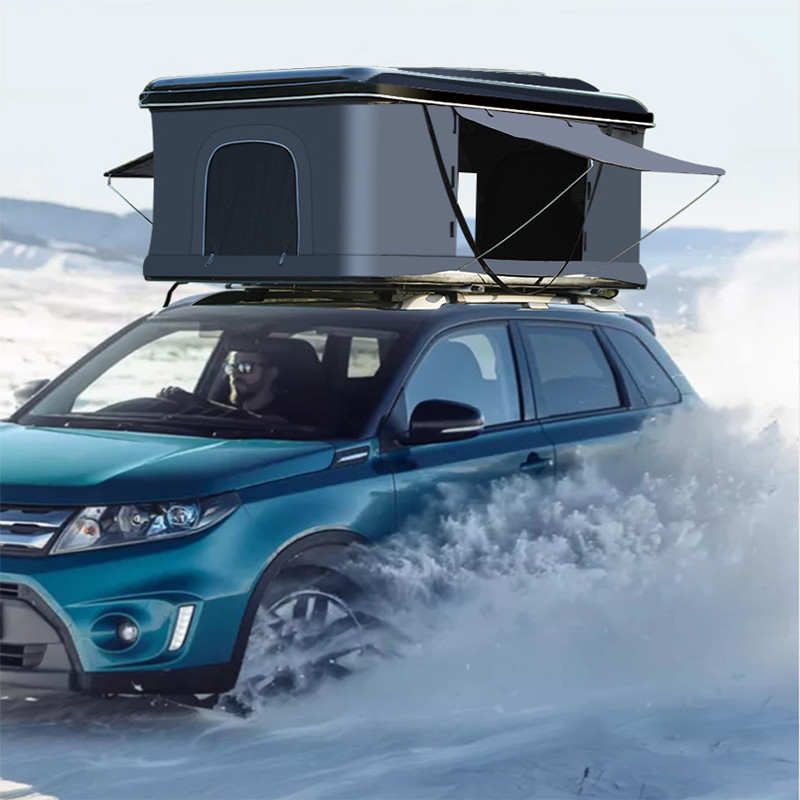 Double Layer Rooftop Camping Tent For Car , 2-3 / 3-4 Person Hard Shell Roof Top Tent