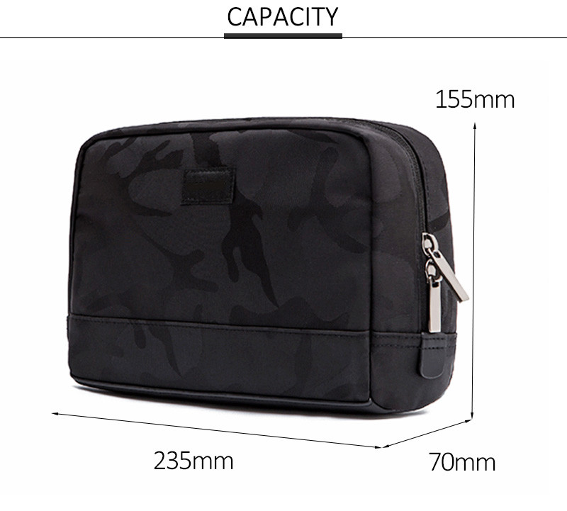 Mens Cheap Blank Label Large Wash Makeup Bag Gym Travel Daily Use