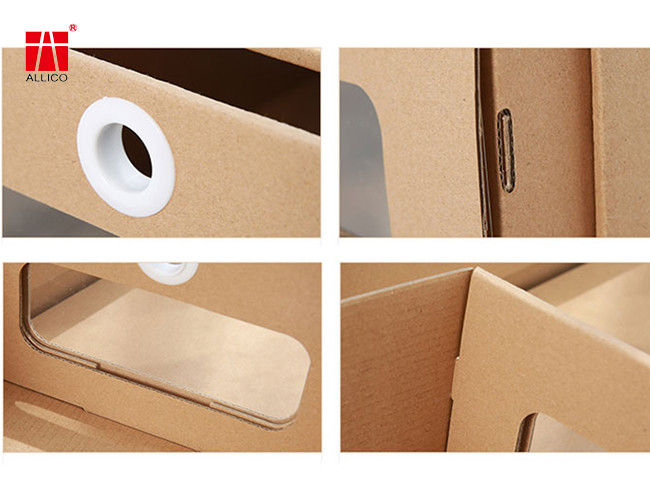 Shoes Packaging Box Waterproof Cardboard Heavy Duty Stackable Stable Storage