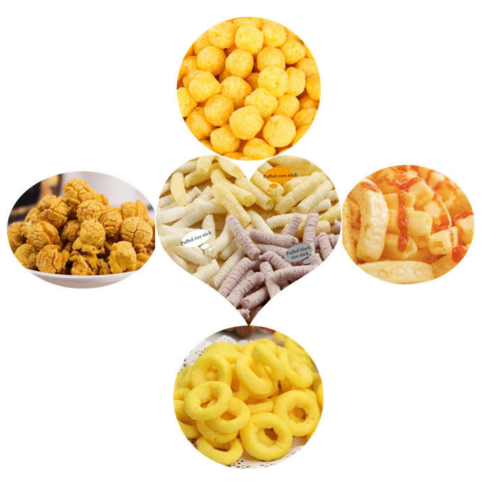 Effortless Operation Mini Corn Puff Extruder Machine Small Snack Maker with Motor