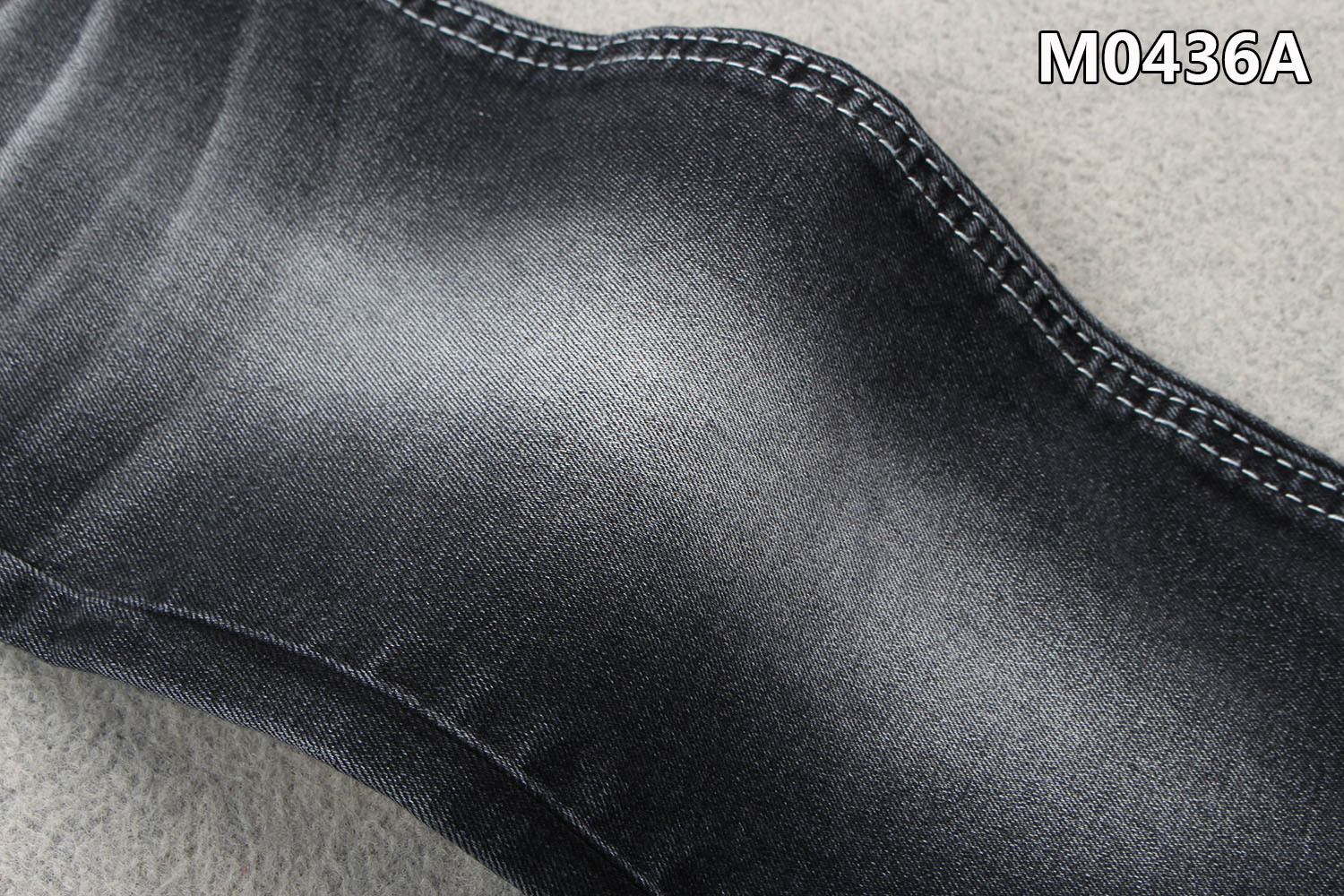 10.4 OZ Denim Fabric Black Color 2% High Spandex 3/1 Right Hand Twill