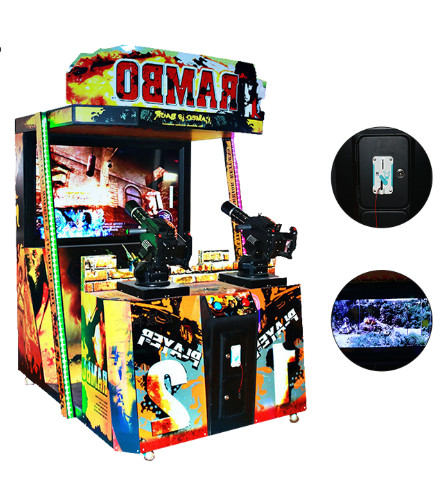 55 Inch Simulator Shooting Arcade Machine New Rambo For Adult 110 / 220V Voltage