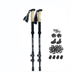 China Outdoor Adventures and Hiking Adjustable Folding Trekking Pole Aluminum Walking Stick for sale