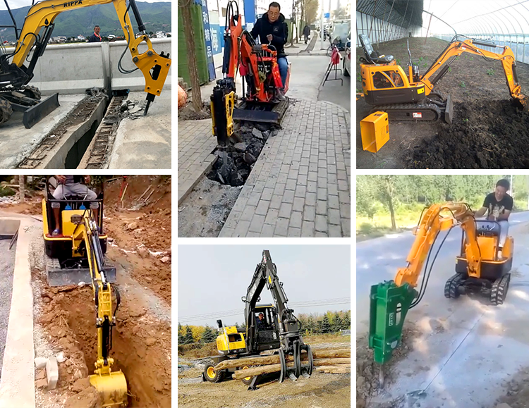 1.8 ton Mini Small Crawler Excavator with 1100mm Track Gauge at Mini Excavator Prices
