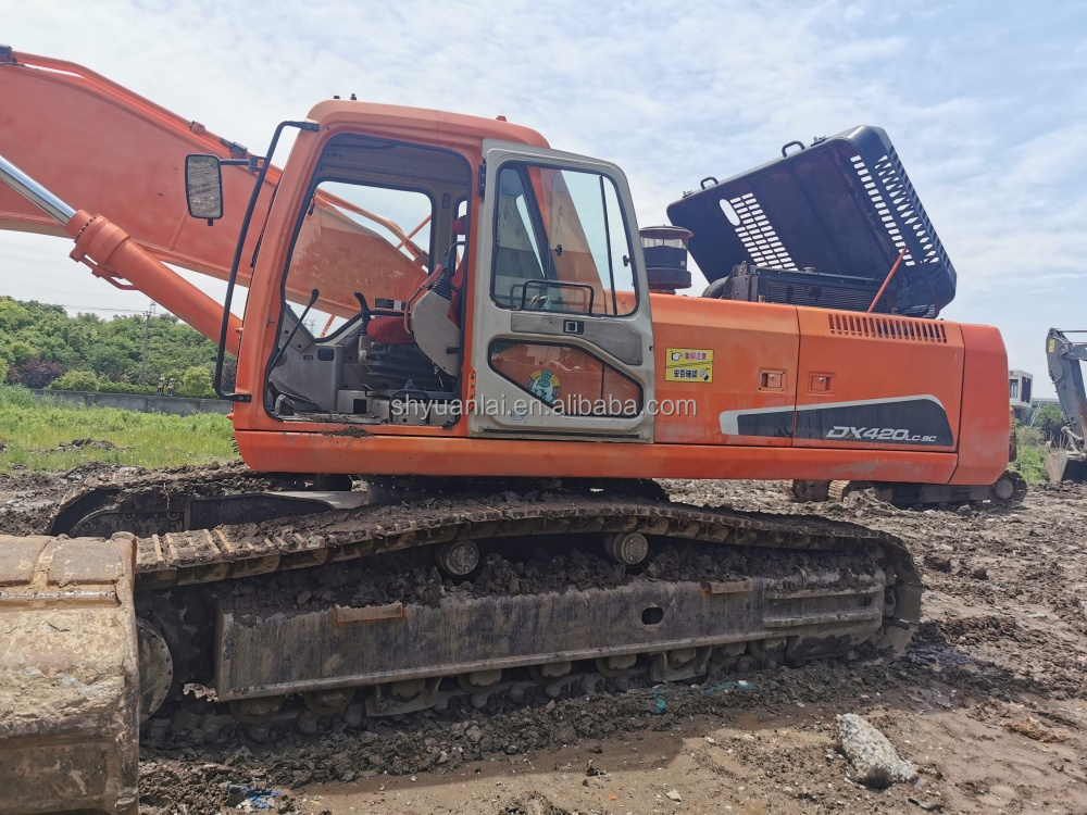 Original Doosan Dx420 Super Excavator with High Slope Efficiency and Good Cab Sealing