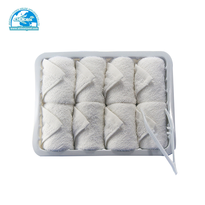 disposable Hot Face Bleached Airline Plain Towel