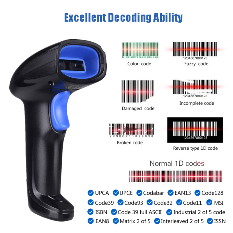 650nm Yhdaa 1d Long Range Bluetooth Barcode Scanner Laser Machine