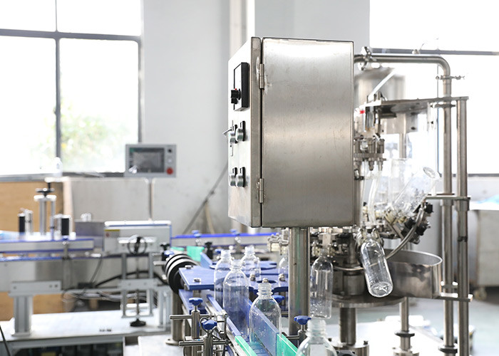 500ml Rinsing Filling Capping Machine , Monoblock Liquid Filling Machine Leakage Proof