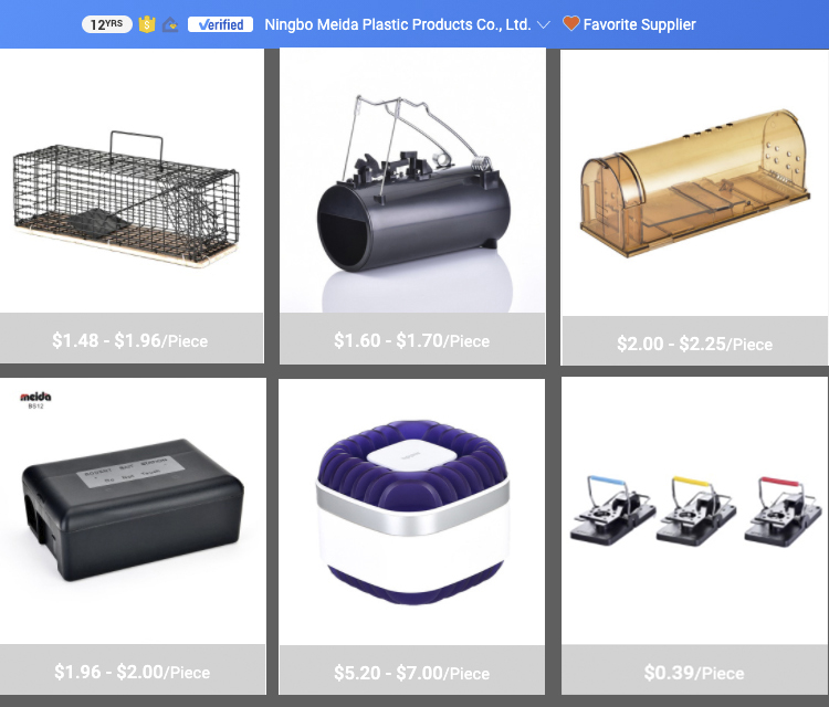 Effective Plastic Rat Box for Controlling Rodent Infestations Displayed on Shelf
