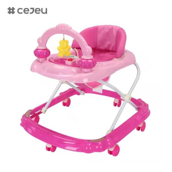 Quality CJ-BLK-613 Hot Selling Toys Baby Walker With 3 Adjustable Height Levels and High Backing for Comfort & Support for sale