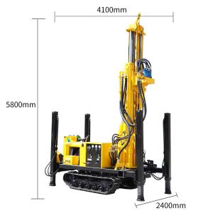 200m HWZ Hydraulic Crawler DTH Drilling Rig Machine