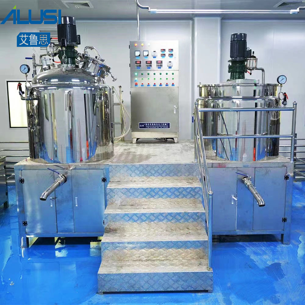 Cosmetic Factory Homogenizer Mixer Face Cream Mixing Machine