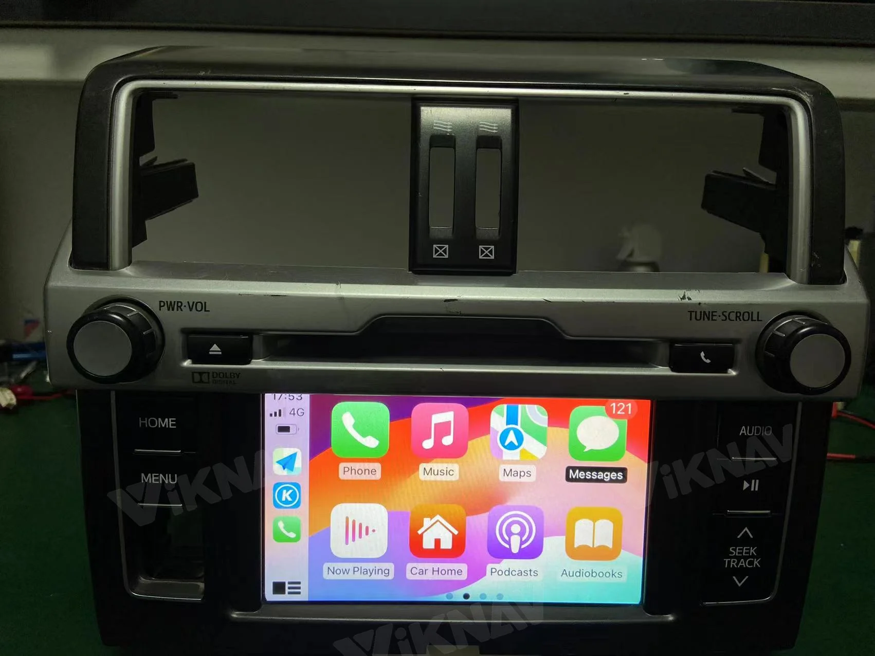 Viknav Linux System OEM Car For Toyota 4Runner Aisin 2014-2017 Upgrade Decoder Box MuItimedia Wireless CarPlay