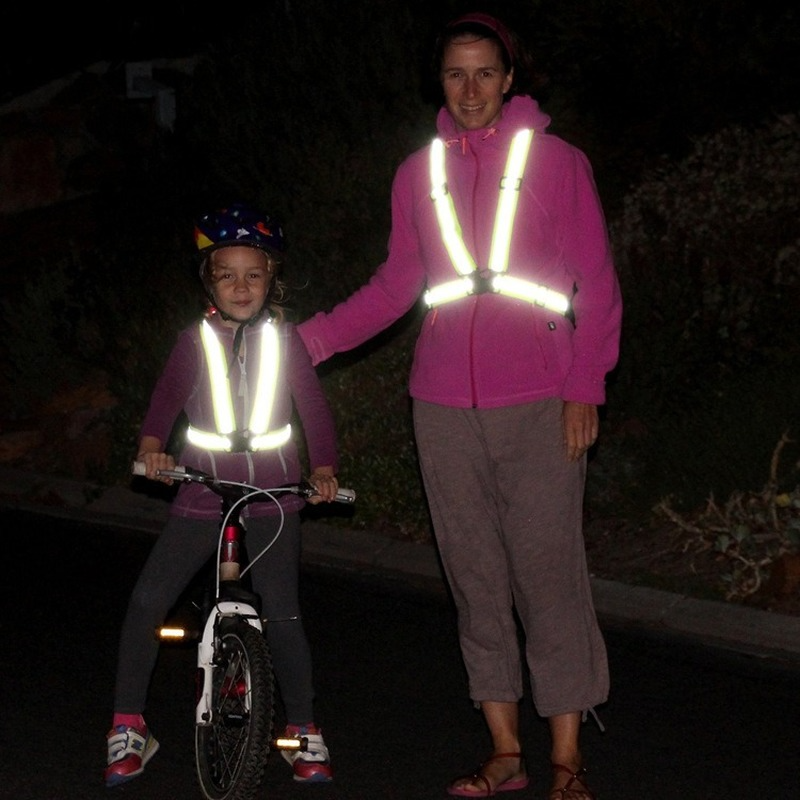 Wholesale Highlight Reflective Straps Night Running Riding Clothing Vest Adjustable Safety Vest Elastic Band