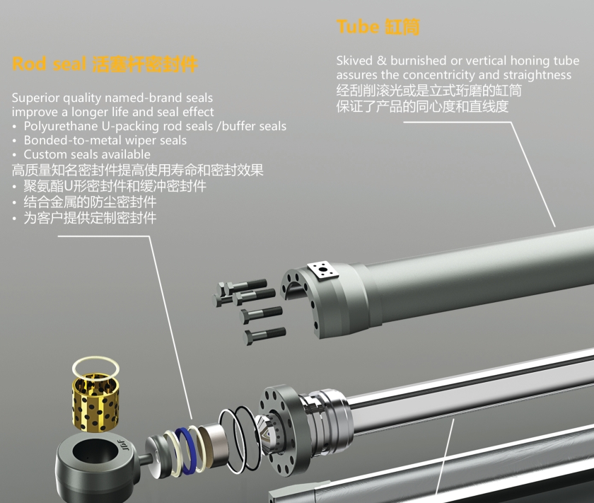 XE235 bucket hydraulic cylinder Xugong excavator spare parts