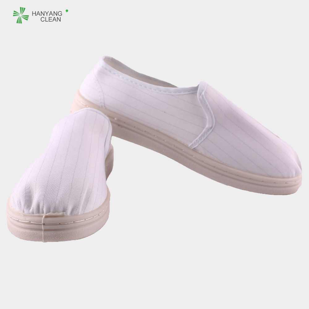 ESD Canvas / Leather Material Anti Static Shoes With Sterilization Of Heat-Resistant