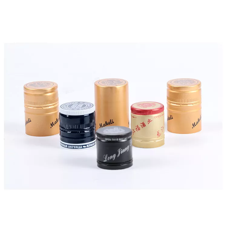Custom Glass Bottle Aluminum Screw Caps Ideal for Wine Water and Beverage Glass Bottles