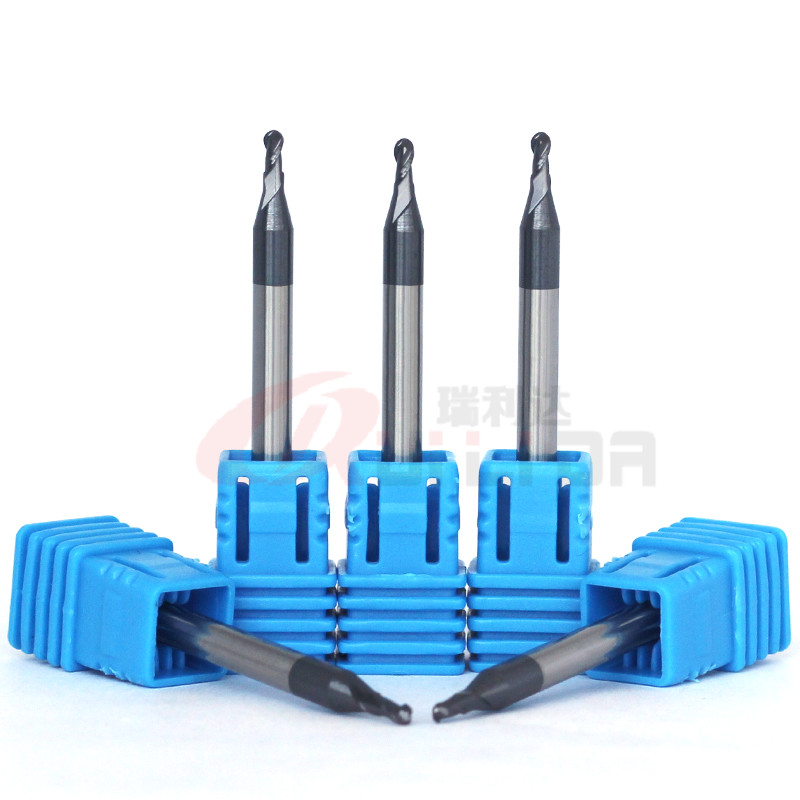 2mm Ball Nose End Mill Cnc Ball Nose Milling Cutter 2 Flute HRC50