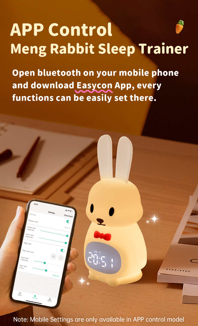 Rechargeable Usb Touch Baby Cute Bunny Night Light Dimmable Led Nigh Light