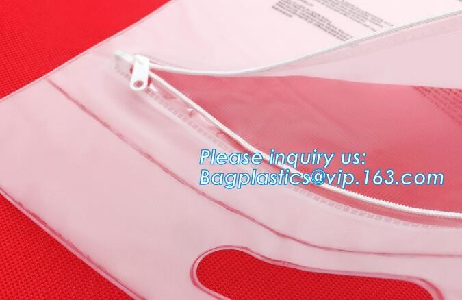 Plastic Bag OEM Custom PVC Loop Handle Image Printed Plastic Shopping Bag,Promotional Clear Waterproof Plastic Cosmetic