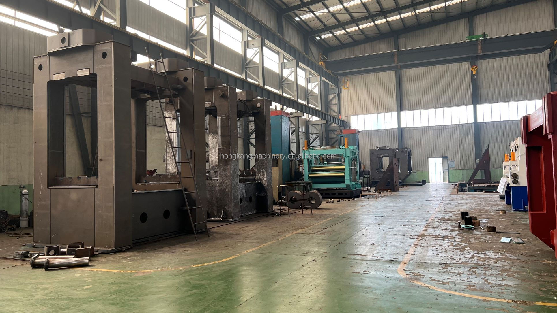 12000 Mm Cutting Width Steel Coil Uncoiling Leveling Mobile Shear Production Line