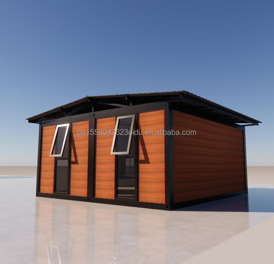20ft 40ft Windproof Luxury Modular Steel Folding Containers for Villas Customized Wall 50/75/100mm Wave Sandwich Panel