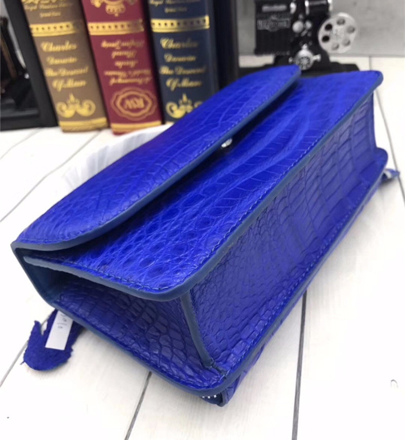 Authentic Crocodile Belly Skin Lady Small Purse Female CHIC Handbag Genuine Alligator Leather Women Cross Shoulder Bag