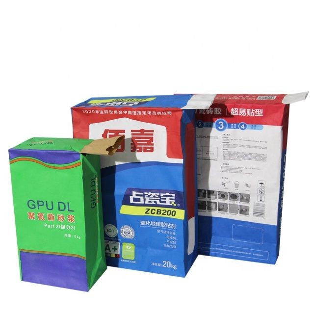 Customized Cement Multiwall Kraft Paper Bags For Ceramic Tile Building Material