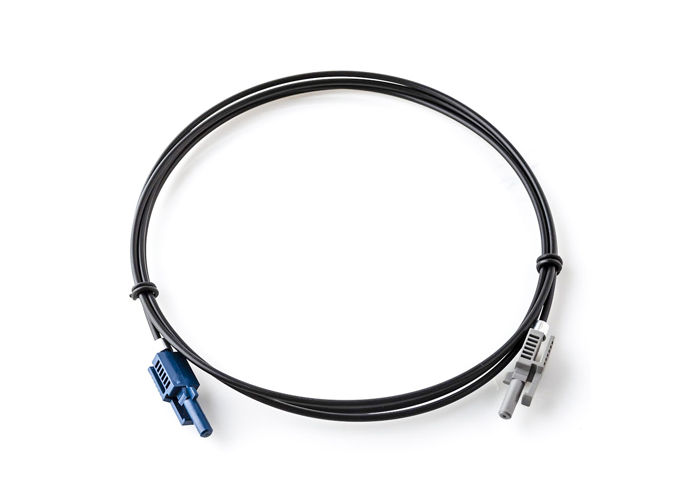 Anti Vibration PMMA Plastic Fiber Optic Cable Anti Electromagnetic Black Color
