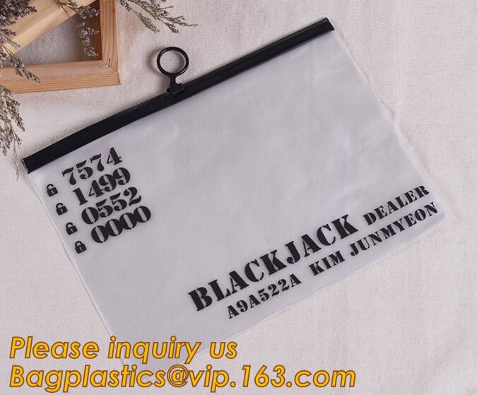 Plastic Bag OEM Custom PVC Loop Handle Image Printed Plastic Shopping Bag,Promotional Clear Waterproof Plastic Cosmetic