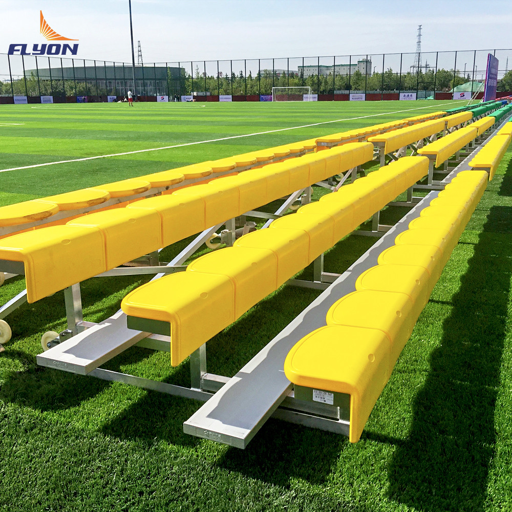 Aluminum Bleachers Stadium Bleachers With Required Assembly Metal Bleachers