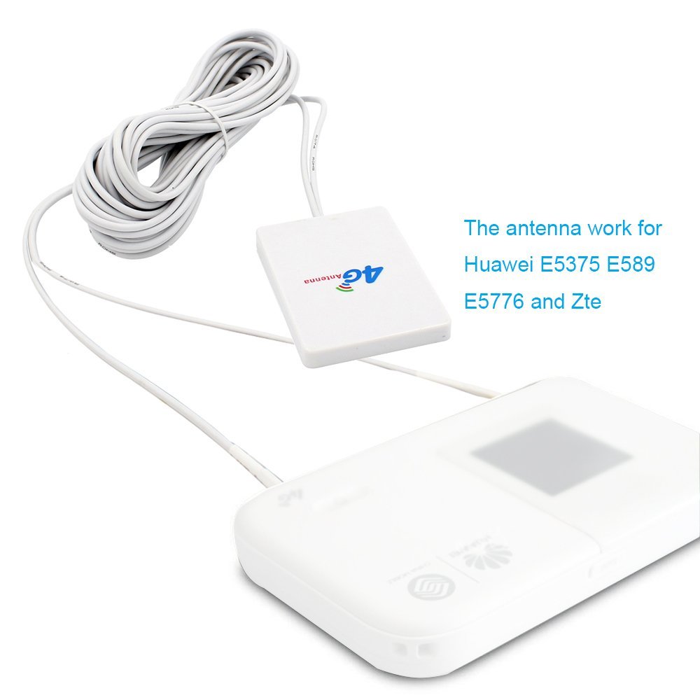 GSM 3G 4G LTE High Gain MIMO Panel Antenna with TS9 /SMA 74*54mm Vertical Polarization