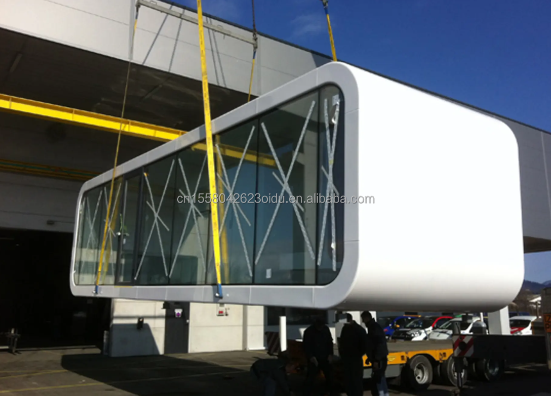 Modern 20ft 40ft Prefab House Outdoor Tiny Pod Coffee House Mobile Working Apple Cabin-Popular Prefabricated Cabin Apartment Apartment
