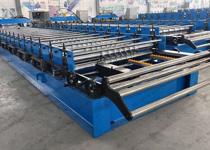 10 Ton Corrugated Sheet Forming Machine PLC Metal Roofing Sheet Roll Former