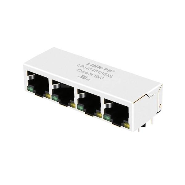 Hanrun HR931402AE Compatible LINK-PP LPJ46401BENL 10/100 Base-T 1x4 Port RJ45