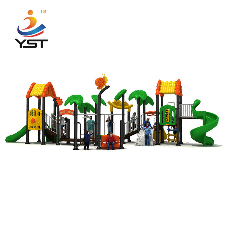 Residential Area Kids Playground Slide Sand Blasting Craft ISO Certification